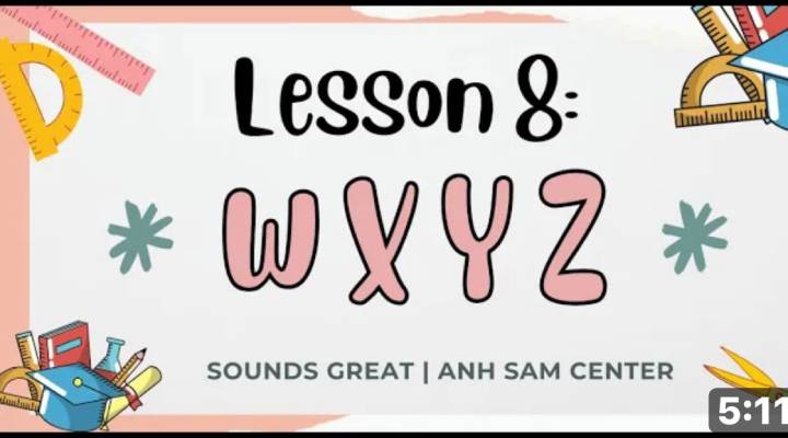 LESSON 8 - WXYZ