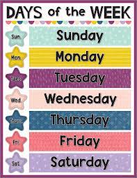 Days of the week